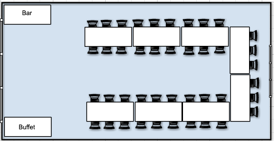 Partytelt på 5x8 meter